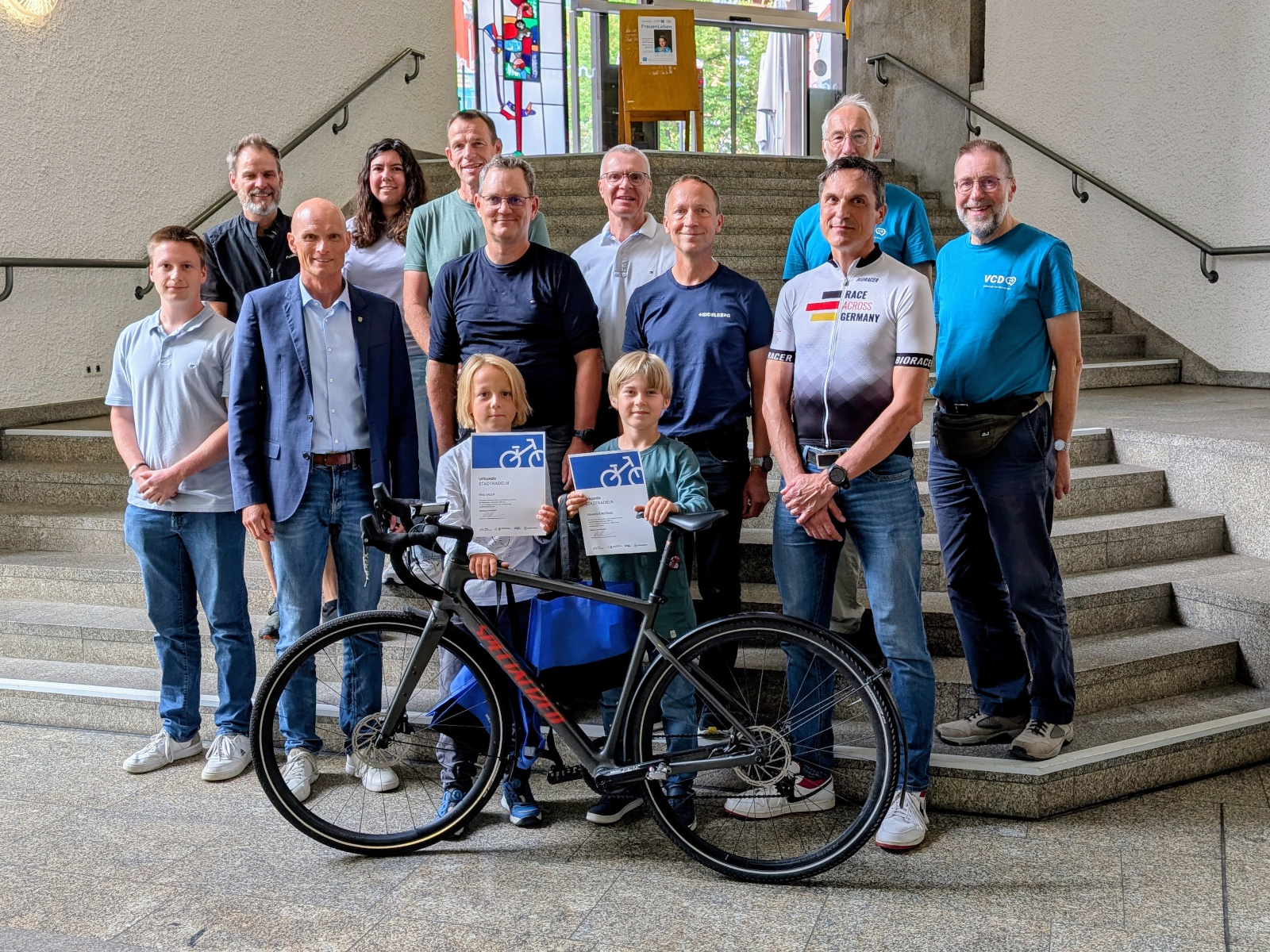 Stolze Gewinner des Wieslocher Stadtradeln 2025.