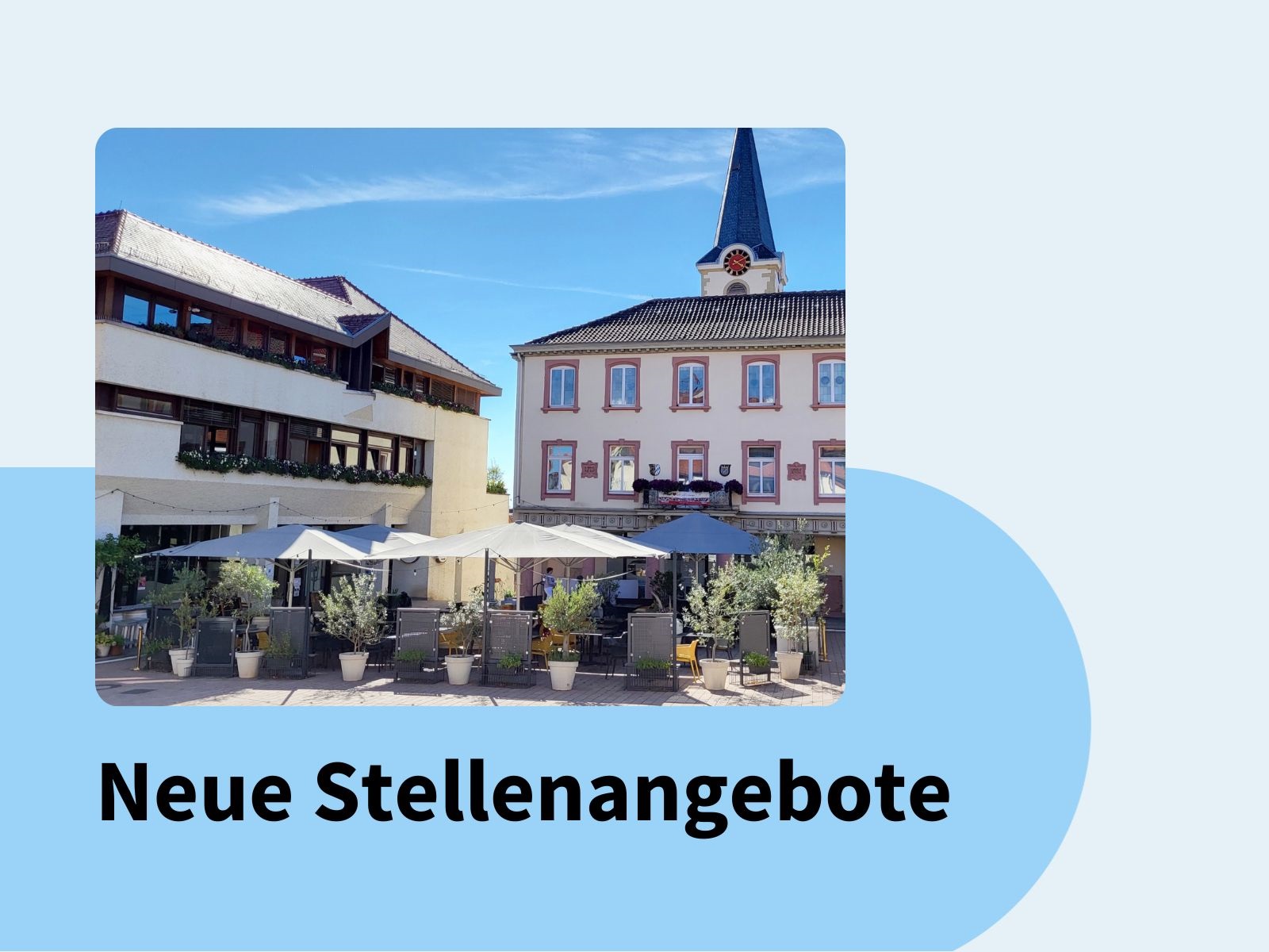 Grafik mit dem Schriftzug "Neue Stellenangebote".