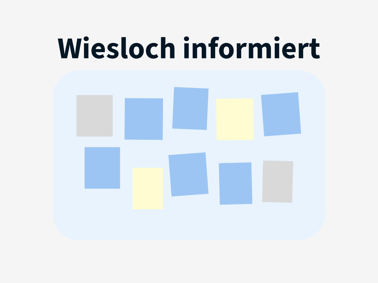 Grafik mit dem Schriftzug "Wiesloch informiert"