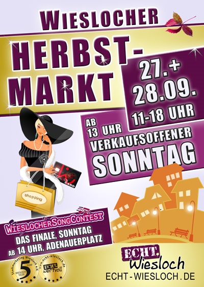 Veranstaltungsplakat Herbstmarkt 2025.