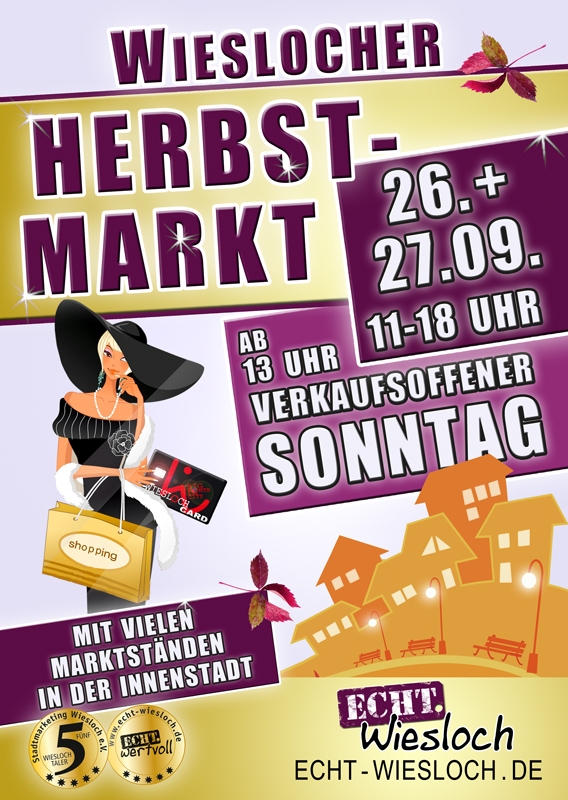 Veranstaltungsplakat Herbstmarkt 2026.