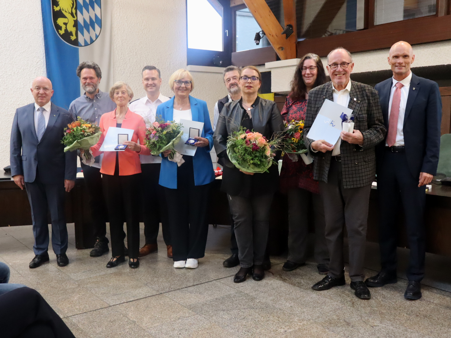 Verleihung der Ehrenplaketten im Jahr 2024.