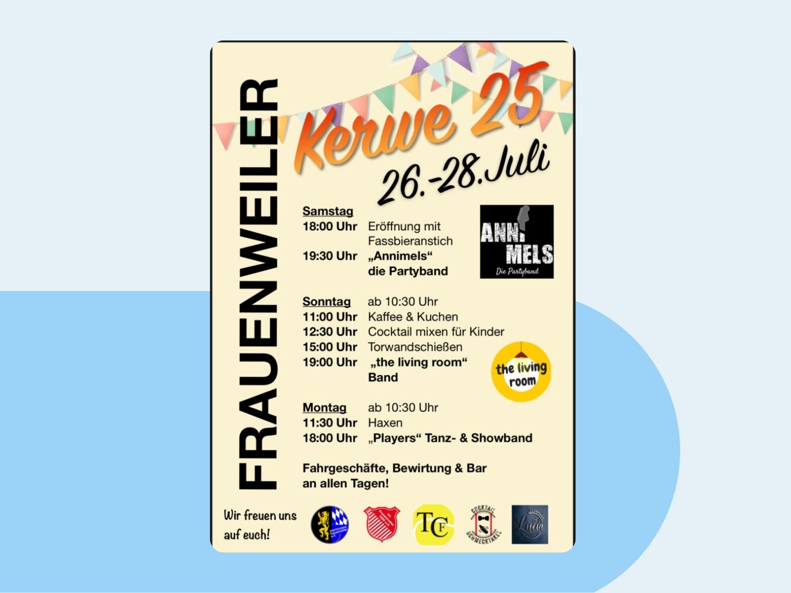 Veranstaltungsplakat des Stadtteilvereins.